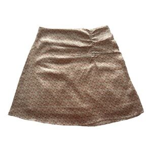 Japna Women’s Mini Skirt Floral Lined with Front Ruching